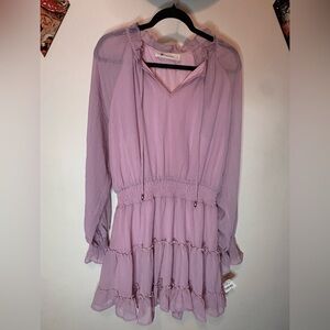 The Impeccable Pig Lavender V-Neck Lightweight Top